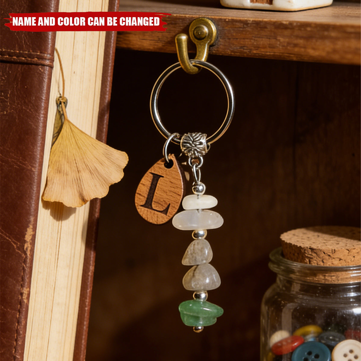 Personalized New Chapter Crystal Keychain With Initial | Meaningful Graduation Birthday Gift For Best Friend