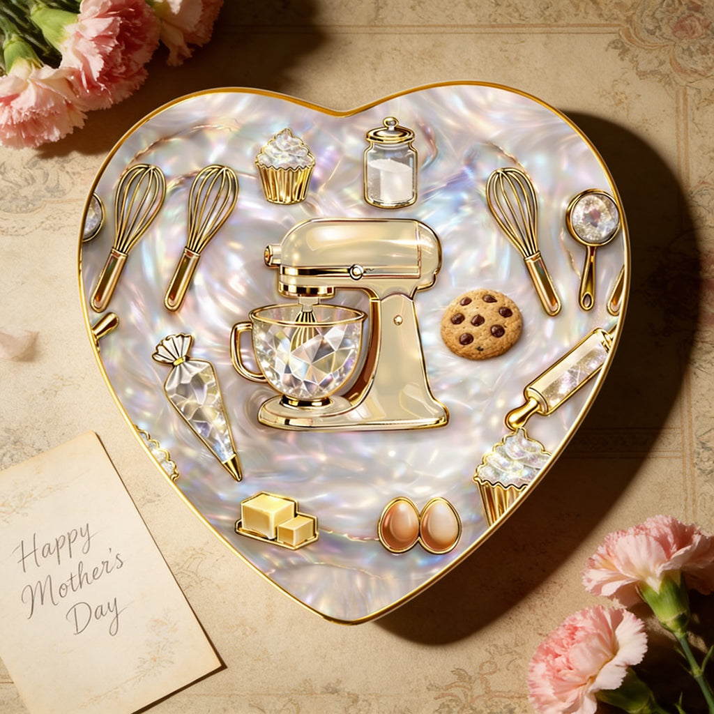 Personalized Baking Ceramic Jewelry Dish With Bespoke Name & Color - Creative Birthday Mother's Day Gift For Mom And Baking Lover