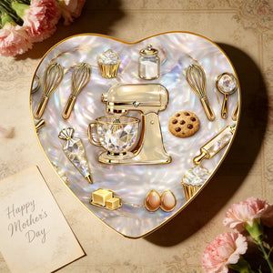 Personalized Baking Ceramic Jewelry Dish With Bespoke Name & Color - Creative Birthday Mother's Day Gift For Mom And Baking Lover