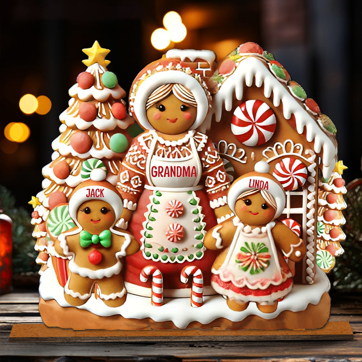 Grandma's Perfect Batch Personalized Grandma Standing Wooden Plaque