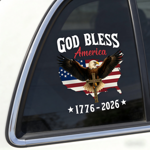 Personalized Car Window Decal Sticker With Design | Patriotic 250th Anniversary GIft For Families