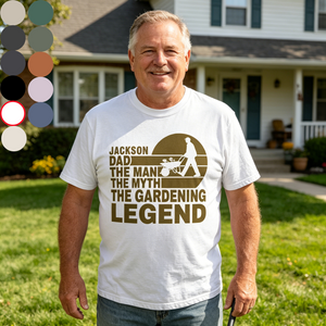 Personalized "The Gardenfather" Funny Gardening Shirt With Name - Father's Day Gift For Grandpa & Dad