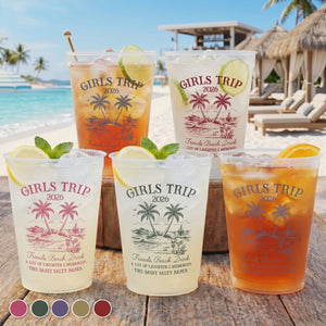 Personalized Hello Summer Vibes Party Cups With Title & Name | Summer Vacation Gifts For Best Friends Family
