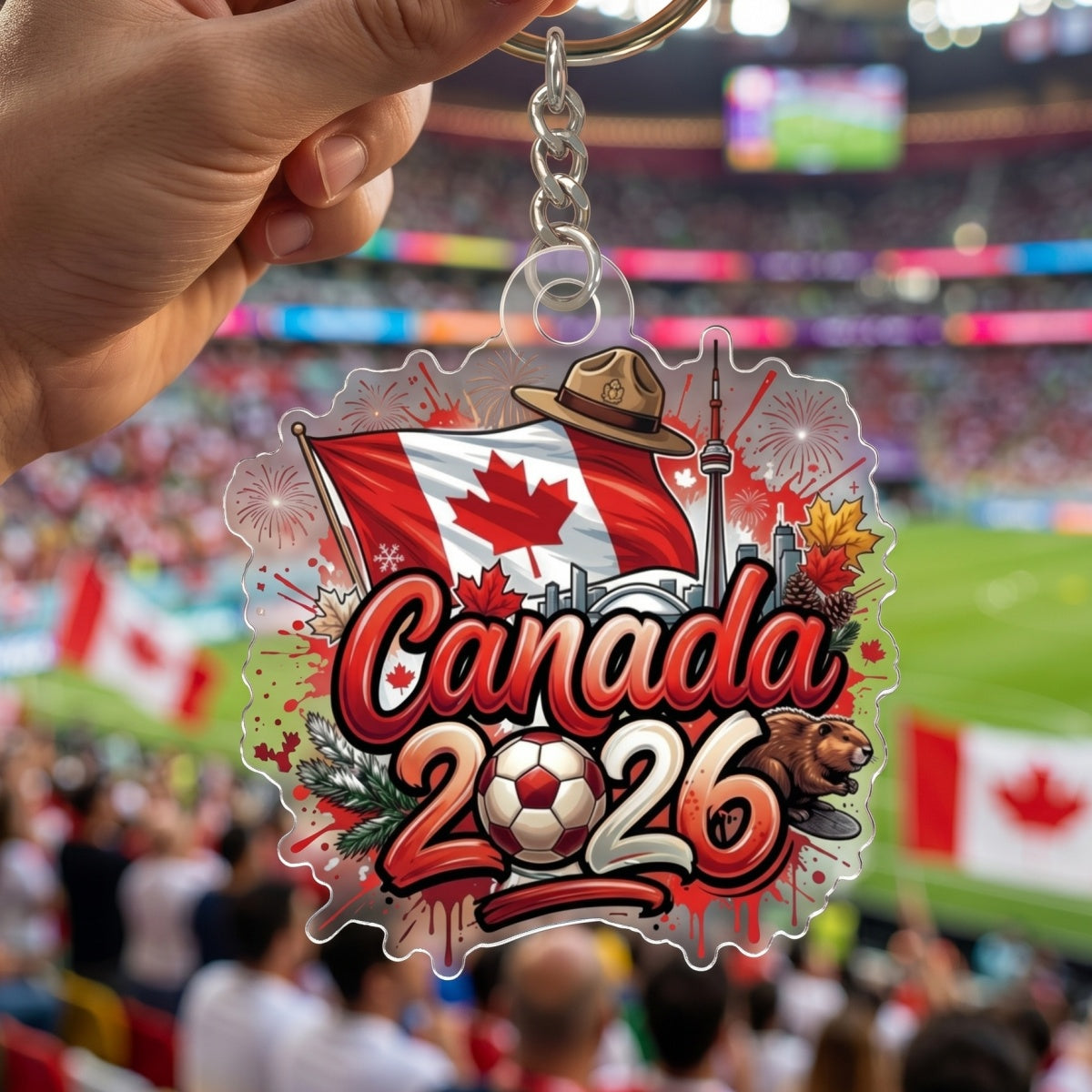 Personalized 2026 Soccer Country Acrylic Keychain | Perfect Keepsake For Team Supporters