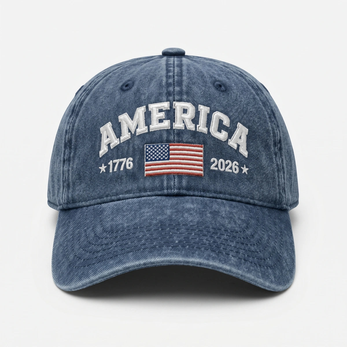 Vintage America 1776-2026 Flag Baseball Cap  - Historical 250th Anniversary Gift For Him Her