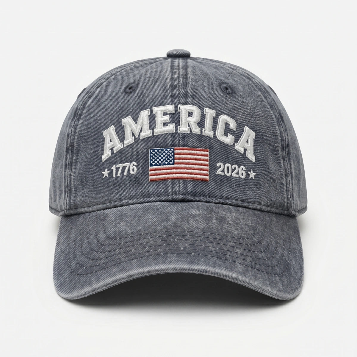 Vintage America 1776-2026 Flag Baseball Cap  - Historical 250th Anniversary Gift For Him Her