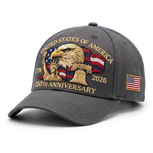 Vintage Baseball Cap - American Eagle Liberty Bell Design - Historic 250th Anniversary Gift For Family