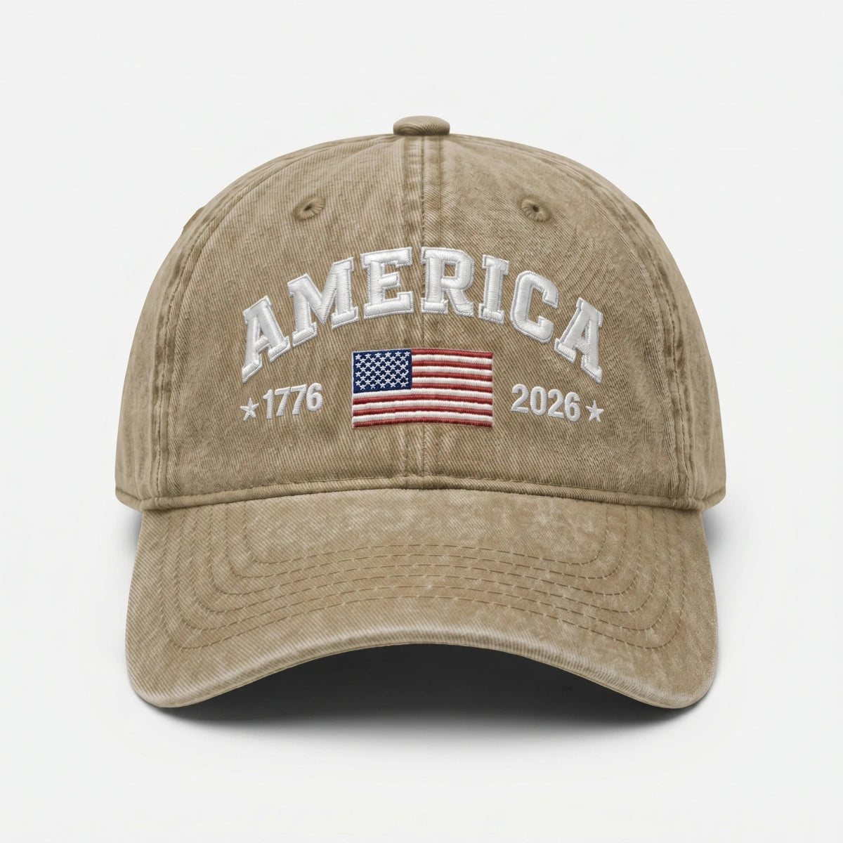 Vintage America 1776-2026 Flag Baseball Cap  - Historical 250th Anniversary Gift For Him Her