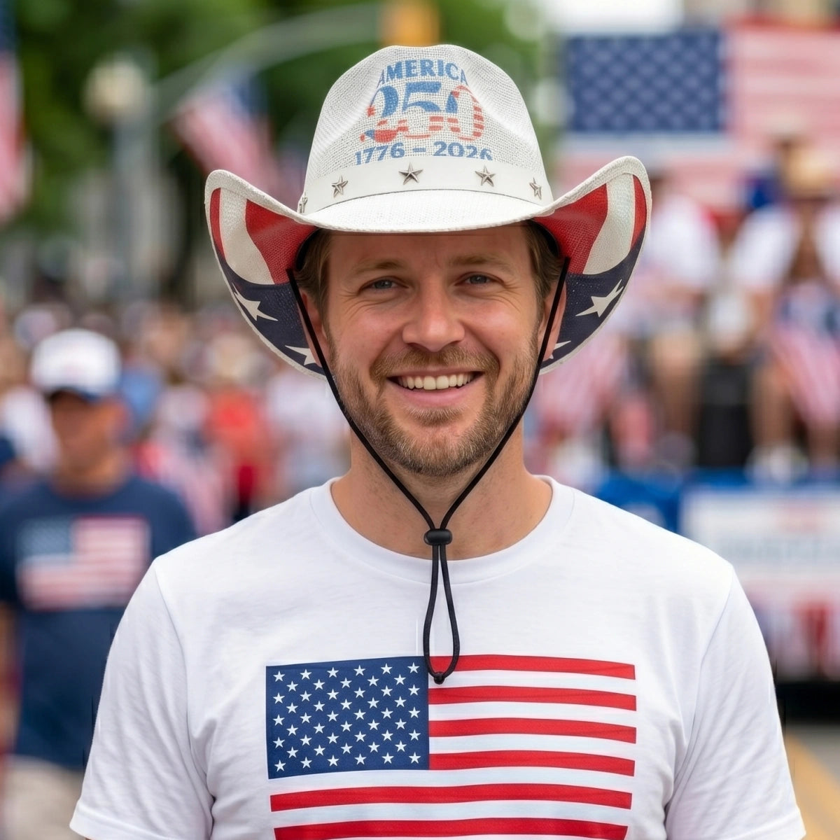 American 250th Anniversary Commemorative Cowboy Hat - Creative 4th Of July Independence Day Gift For Him