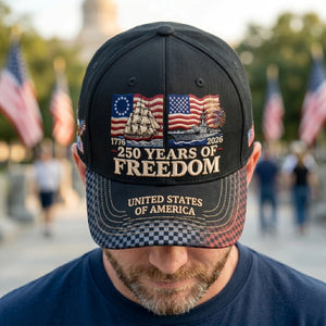Personalized America 250th Baseball Cap 1776-2026 - 4th Of July Patriotic Apparel