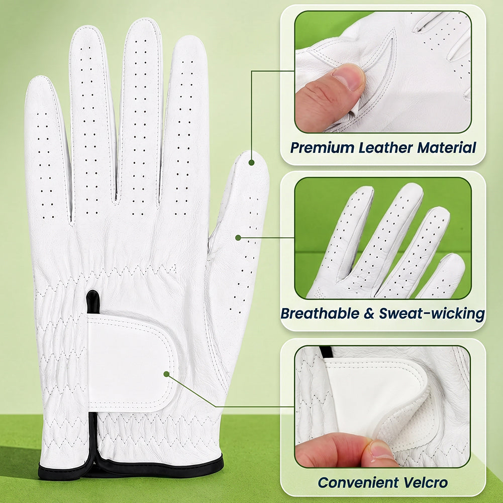 Personalized Photo Leather Golf Glove With Love Quote For Couples Anniversary Gift