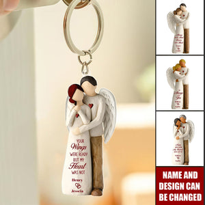 Personalized 3D Effect "Always On My Mind" Memorial Keychain With Names & Design | Tender Remembrance Keepsake For Loss Of Loved One