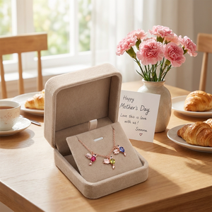 Personalized Hummingbird Birthstone Bracelet With 1-6 Stones | Mother's Day Gift For Mom & Family