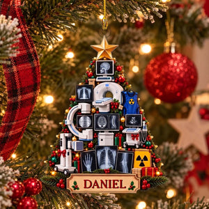 Personalized Radiology Acrylic Ornament | Christmas Gift For Radiologist Radiology Technician Xray Tech