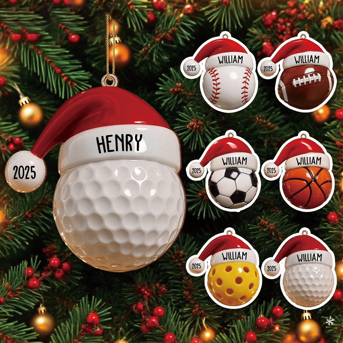 Personalized Sports Softball Athlete Wood Ornament With Name & Year,Thoughtful End-of-Season Christmas Gift For Athletes And Coaches
