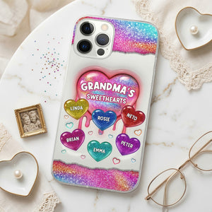 Personalized Grandma's Sweethearts Phone Case | Unique Mother's Day Gift for Mom & Grandma