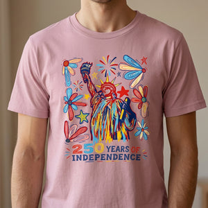 250 Years Independence Retro Style Colorful T-Shirt