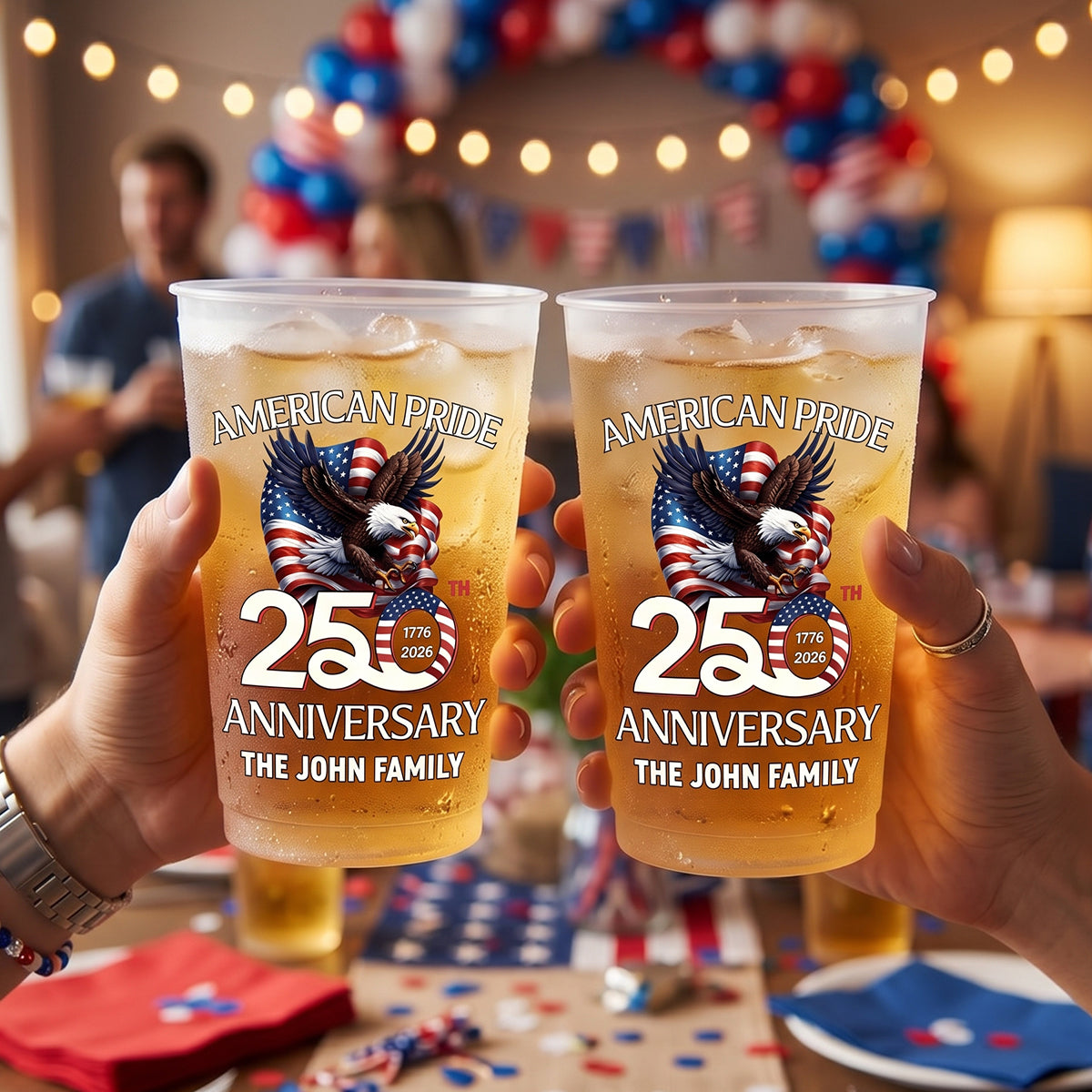 America Pride 250Th Anniversary - Personalized Party Cups