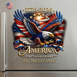 Personalized America 250th Anniversary Patriotic Car Decal | Independence Day Keepsake