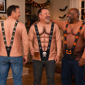 Personalized Halloween Ugly Sweatshirt | Halloween Party Apparel For Men Friends