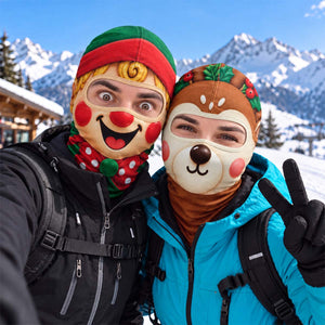 Personalized Funny Face Ski Mask - Custom Christmas Gifts For Family Friends