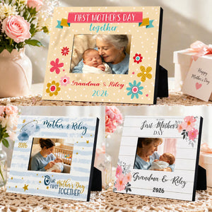Personalized Our 1st Mother's Day Photo Frame | Mother's Day Gift For Mom Grandma Gigi