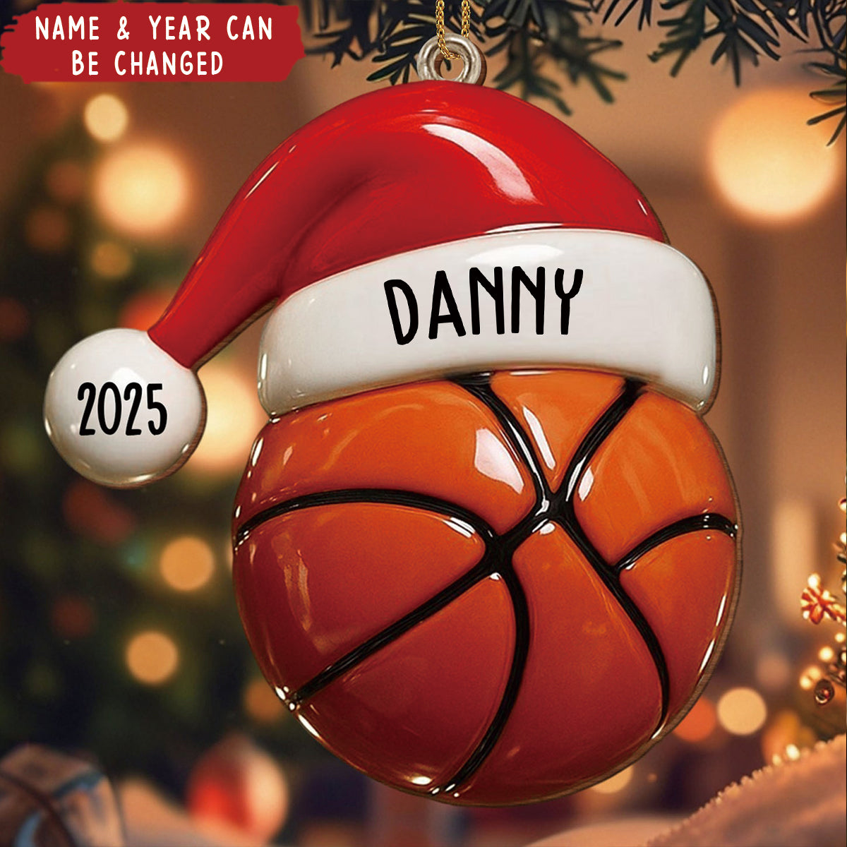 Personalized Sports Softball Athlete Wood Ornament With Name & Year,Thoughtful End-of-Season Christmas Gift For Athletes And Coaches