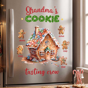 Personalized "Grandma's Cookie Tasting Crew" Decal - Warm Xmas Gift For Grandma Kid