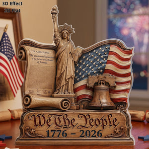 250th Anniversary We The People Vintage Acrylic Plaque - Independence Art Gift