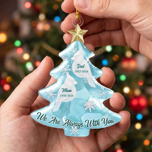 Personalized Cardinal Memorial Acrylic Ornament |  Christmas Sympathy Gift For Loss Of Family