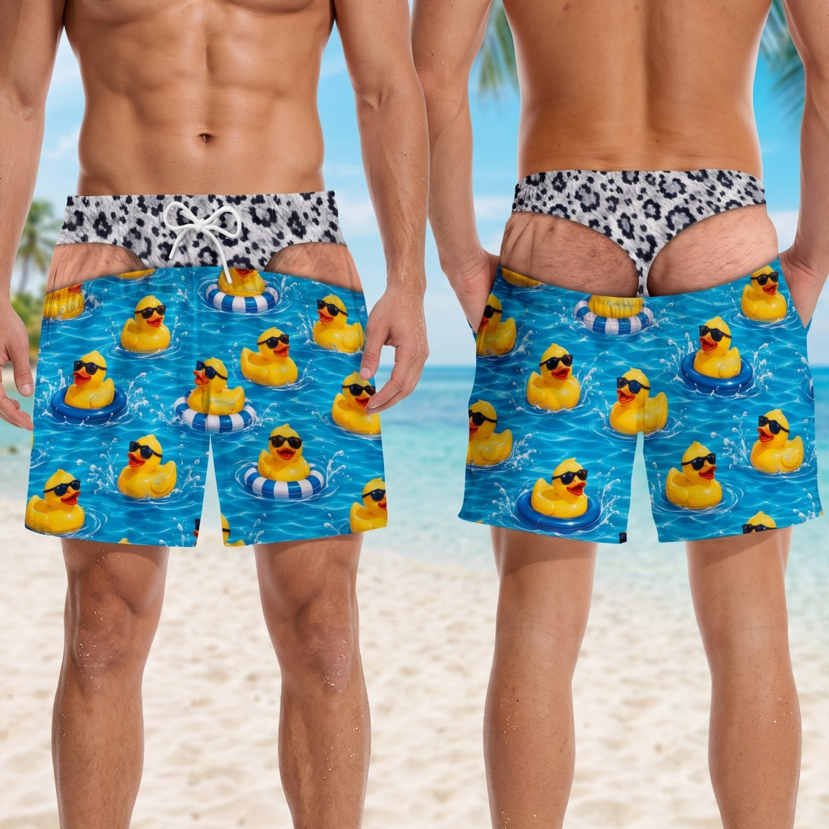 Custom Funny Men Swim Trunks - Personalized  Summer Vacation & Birthday Gag Gift For Husband Dad Son