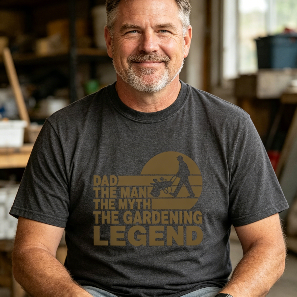 Personalized "The Gardenfather" Funny Gardening Shirt With Name - Father's Day Gift For Grandpa & Dad