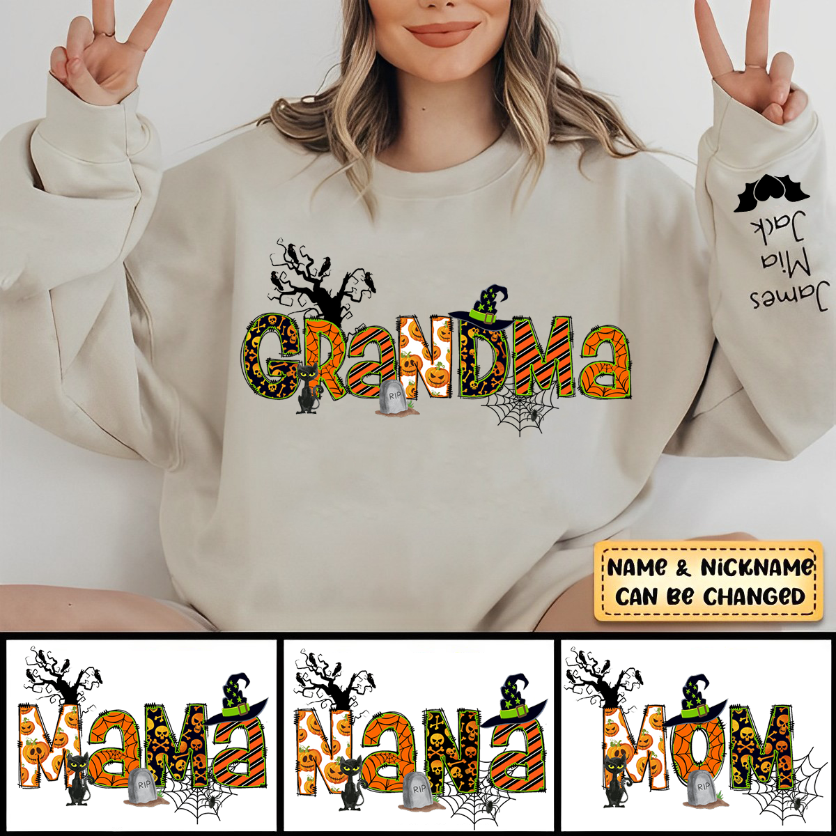 Personalized Halloween Bat Sweatshirt - Unique Spooky Design With Names Unlock Family Holiday Cool Style