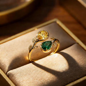 Personalized Dual Birthstone Eternity Ring | Elegant Jewelry Mother's Day Gift For Mom