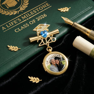 Personalized 2026 Graduation Pin With Photo | Memorial Graduation Gift For Her Him
