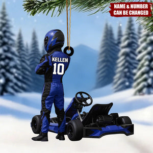 Personalized Formula 1 Christmas Ornament With Name & Number - Must Have Xmas Gift For F1 Racing Fan And Speed Lovers