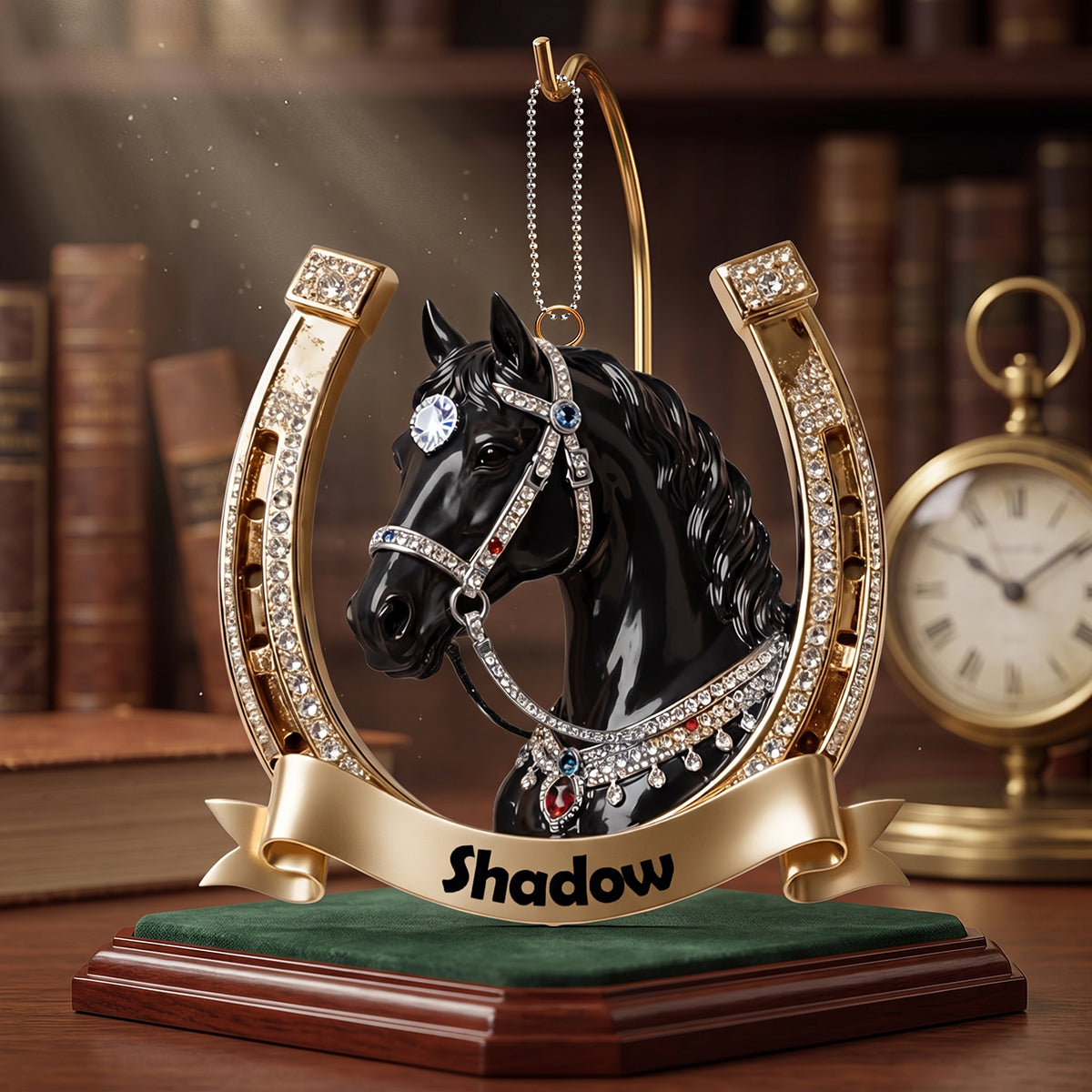 Personalized Horseshoe Horse Acrylic Ornament Gift For Horse Lover