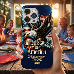 Personalized America 250th Anniversary 1776 - 2026 Phone Case