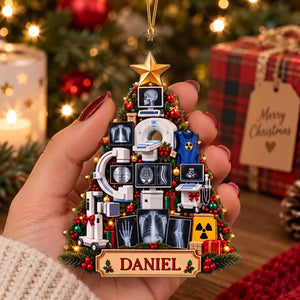 Personalized Radiology Acrylic Ornament | Christmas Gift For Radiologist Radiology Technician Xray Tech