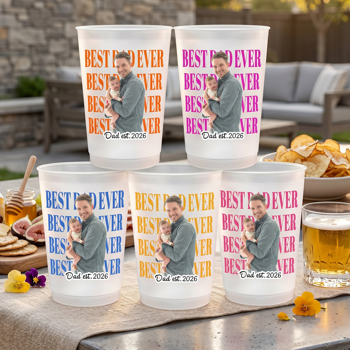 Custom Party Cups - Personalized Father's Day Gifts For Dad Grandpa