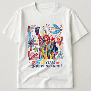 250 Years Independence Retro Style Colorful T-Shirt