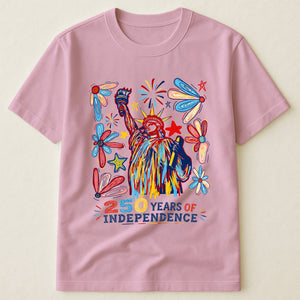 250 Years Independence Retro Style Colorful T-Shirt