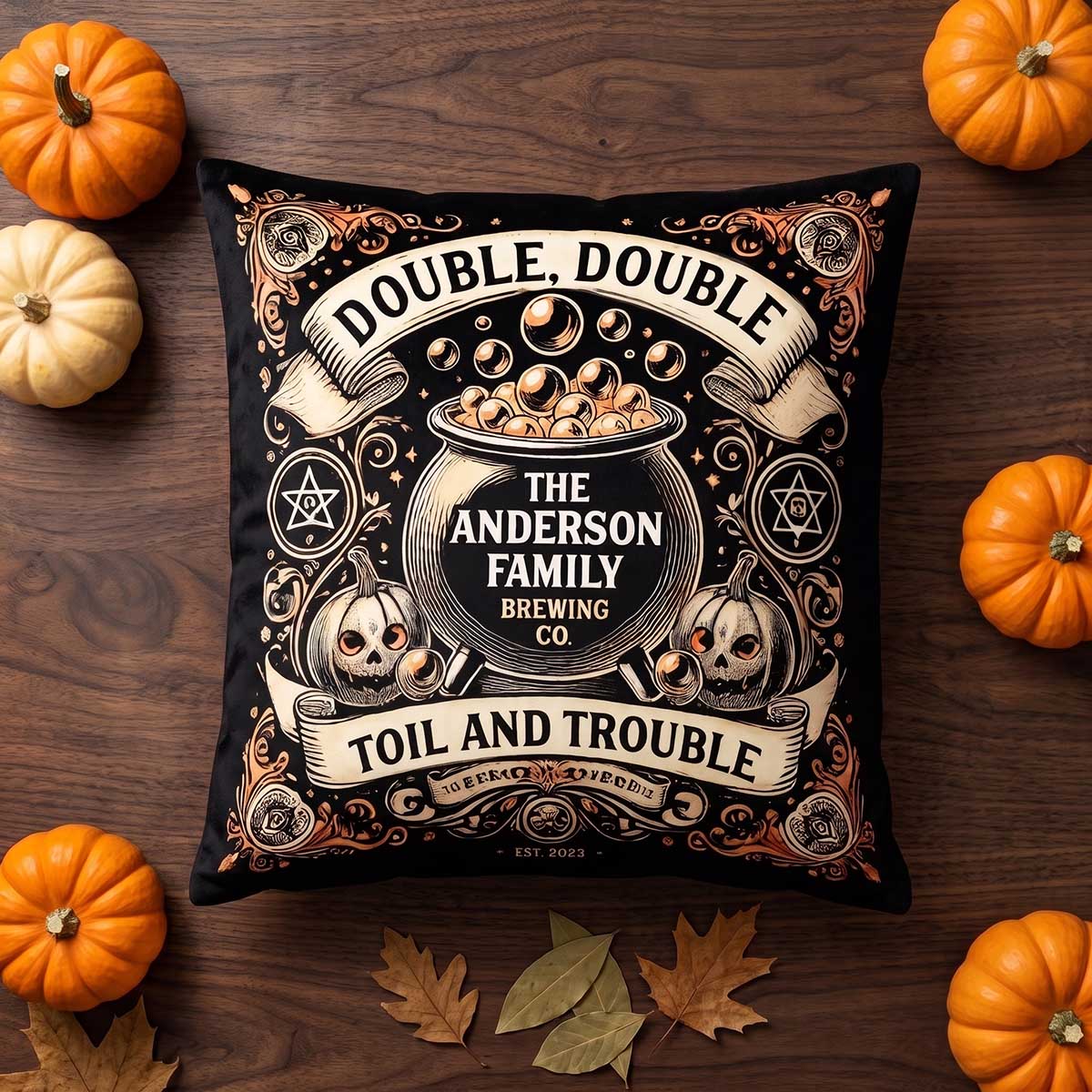 Personalized Family Pillow - We'll See You At The Witching Hour - Halloween Gift For Family