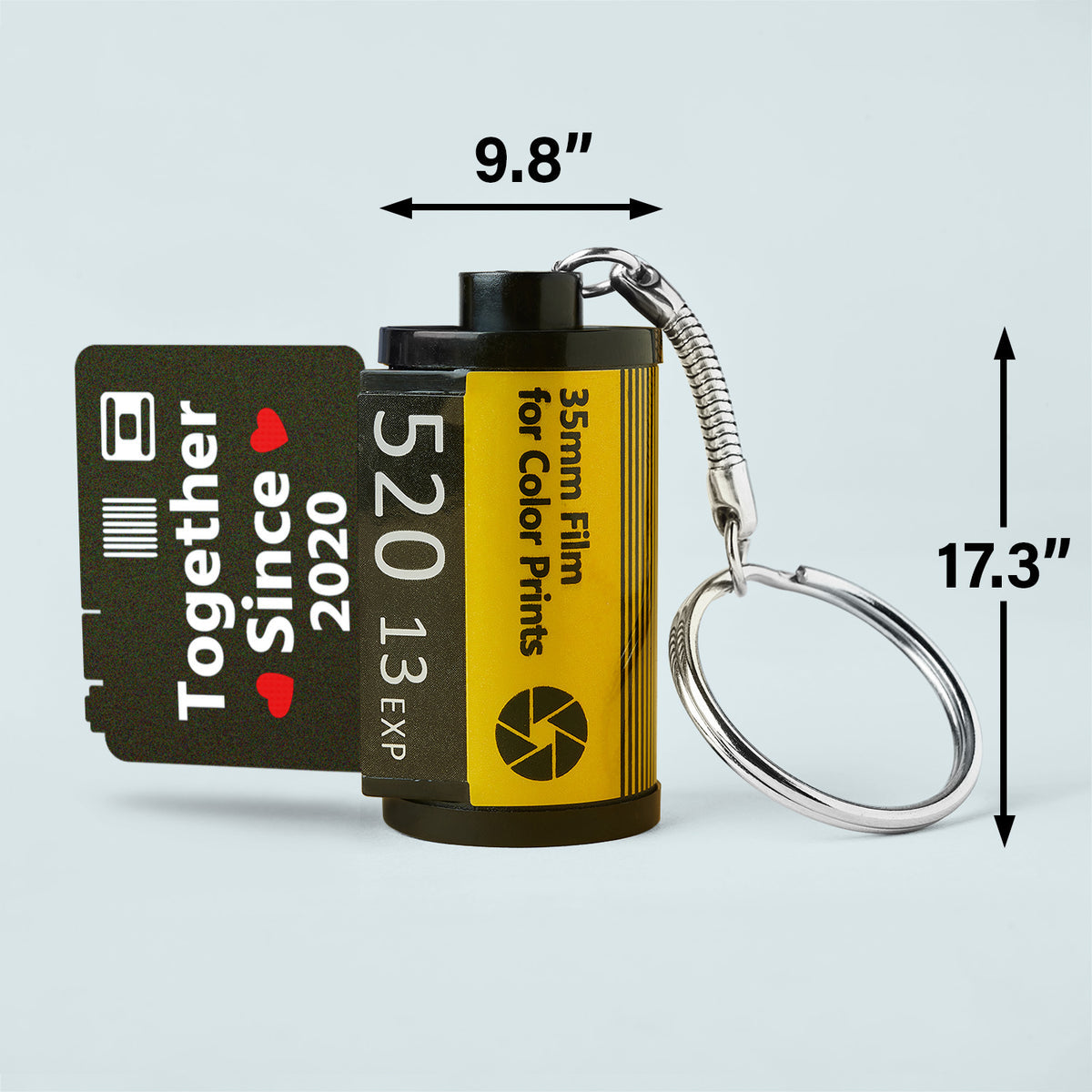 Personalized film Roll keychain - Supports Customized photos,Memory Film Gift for Anniversary, Birthday, Wedding,Long Distance Gift for couples For Lover