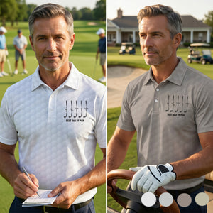 Personalized Polo Shirt Best Dad By Par Best Grandpa By Par - Father's Day Gifts
