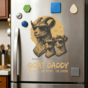 The Man The Myth The Legend - Personalized Custom Goat Dad Car Decal