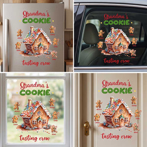 Personalized "Grandma's Cookie Tasting Crew" Decal - Warm Xmas Gift For Grandma Kid