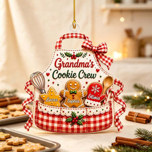 Grandma's Cookie Crew - Personalized Christmas Acrylic Ornament