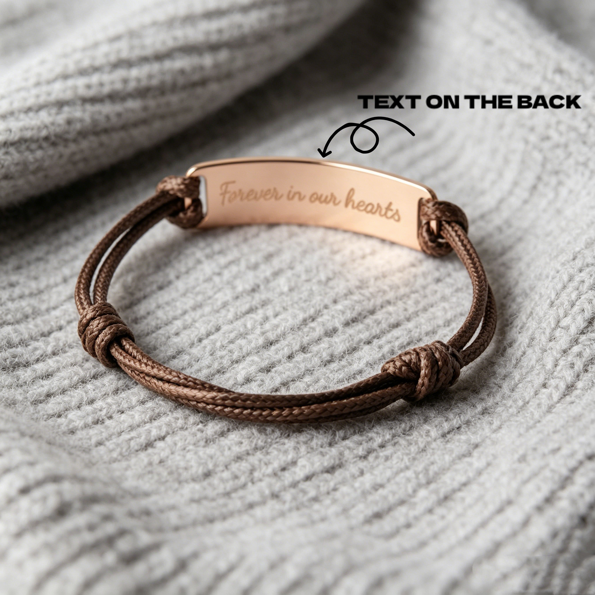 Personalized Infant Footprint Leather Bracelet With Kid Name - Father's Day Gift For First Time Dad