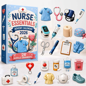 Nurse Themed Christmas Advent Calendar - Holiday Gift For Nurses Healthcare Workers